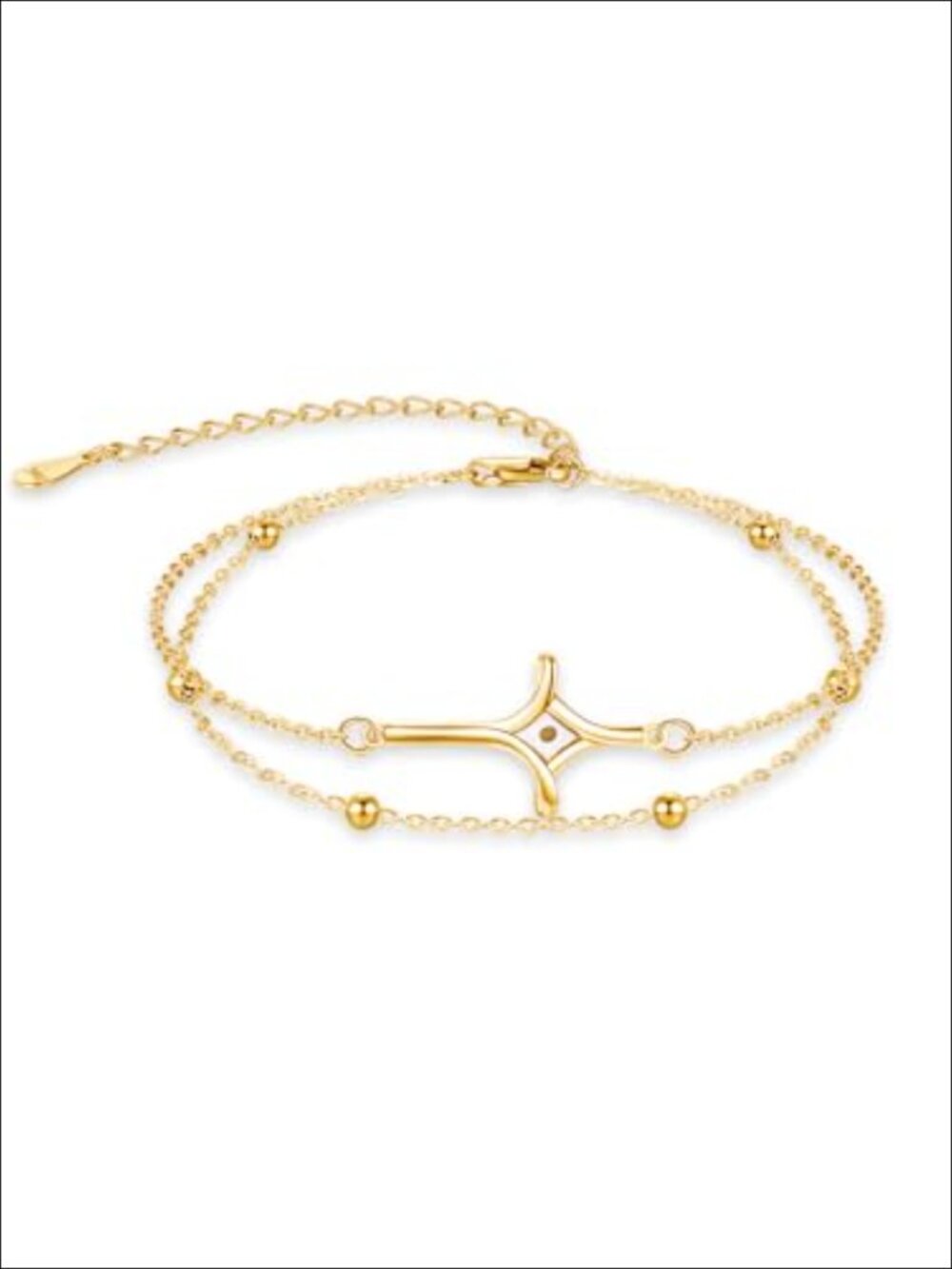 Mustard Seed Cross Bracelet 925 Sterling Silver Gold Plated Faith Bracelet